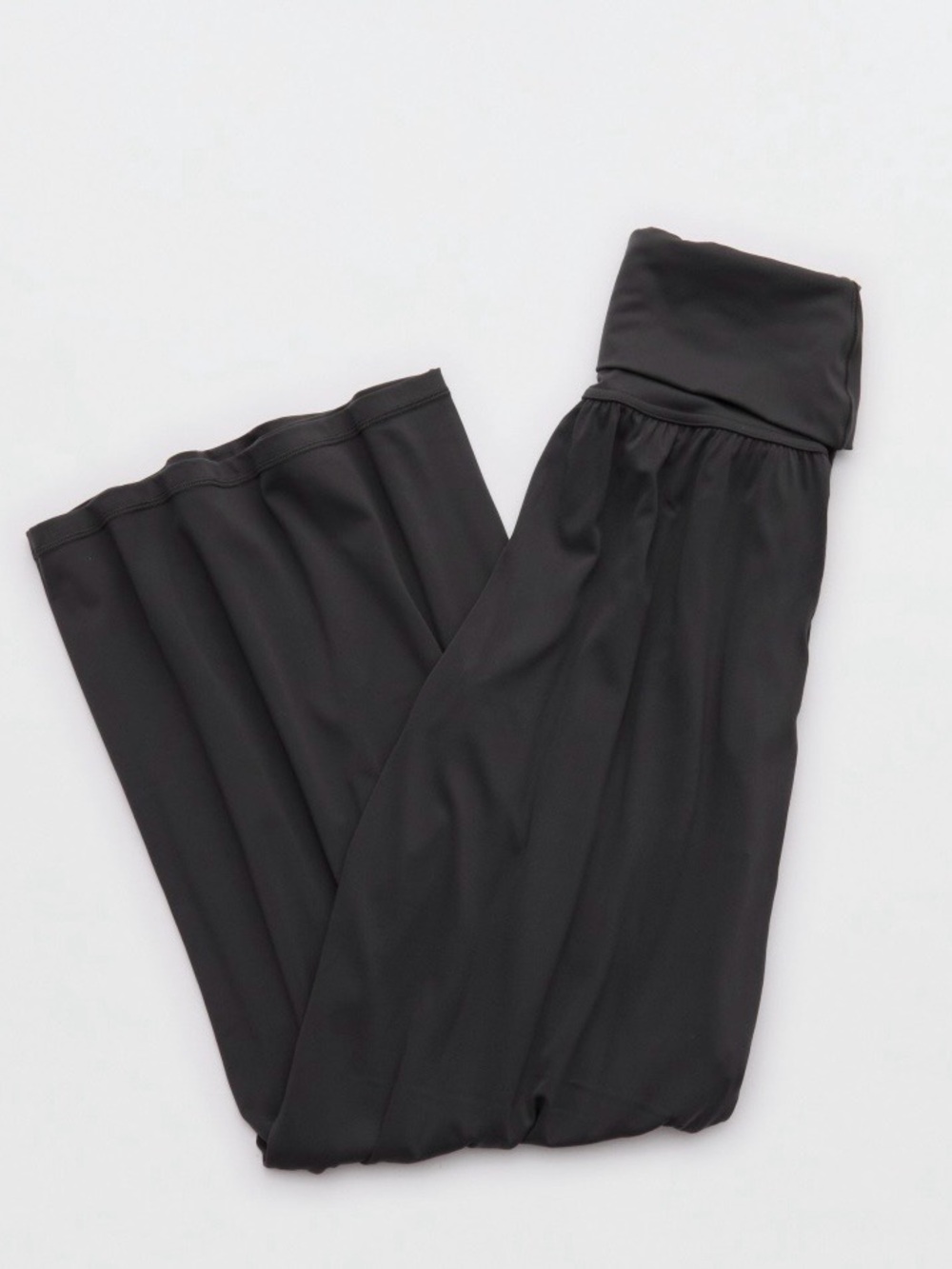 OFFLINE by Aerie Real Me Black Foldover Super Wide Leg Pants - Picture 5 of 11